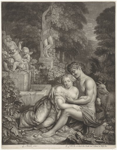 Vertumnus and Pomona by Gerard Valck