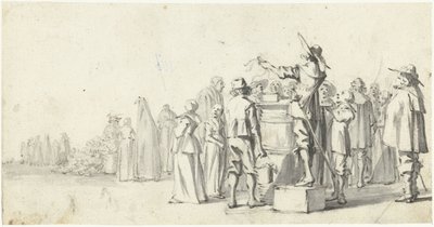 Crier in a Market Square by Gerard ter Borch (II)