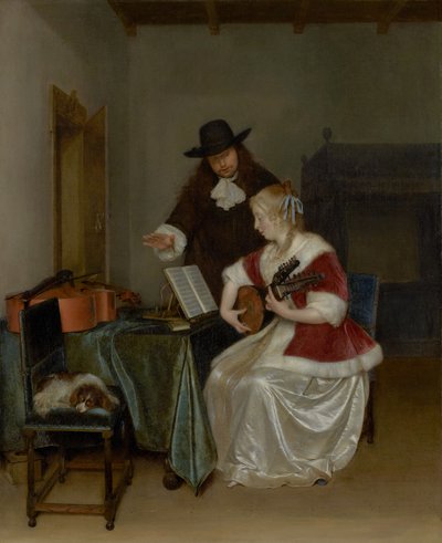 The Music Lesson by Gerard ter Borch