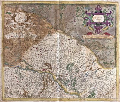 Alsace, France (engraving) by Gerardus Mercator