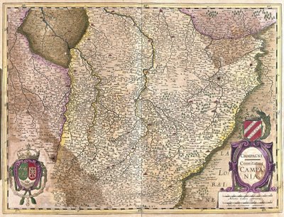 Champagne, France (engraving) by Gerardus Mercator