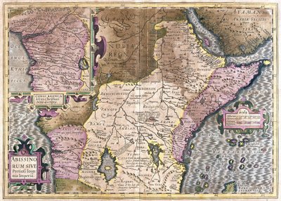 Congo, Central Africa (engraving) by Gerardus Mercator