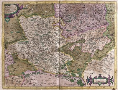 Hainaut, Namur, Belgium (engraving) by Gerardus Mercator