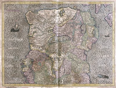 Ireland by Gerardus Mercator