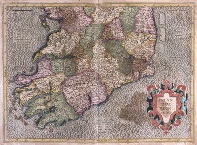 Ireland by Gerardus Mercator