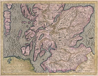 Scotland, Great Britain by Gerardus Mercator