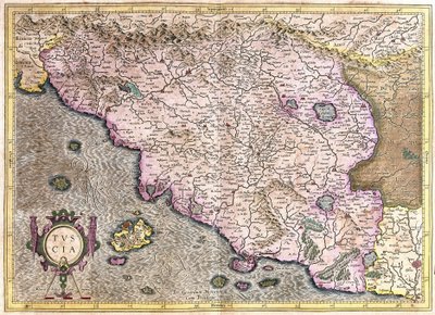 Tuscany, Italy (engraving) by Gerardus Mercator