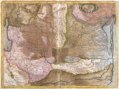 Verona, Vicenza and Padua, Italy (engraving) by Gerardus Mercator