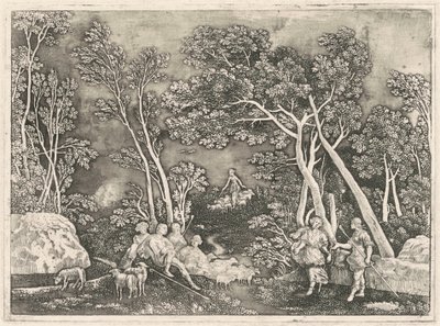 Nymphs in a Landscape by Gerhard Janssen