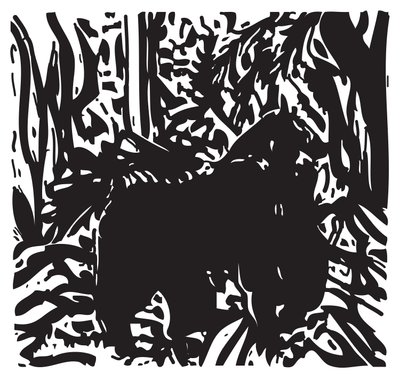 Gorilla in Jungle by Gerhardt Isringhaus