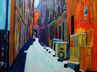Traveler in Alley, 2020 by Gerhardt Isringhaus