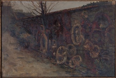 The Federated Wall at Père-Lachaise Cemetery by Germain Eugene Bonneton