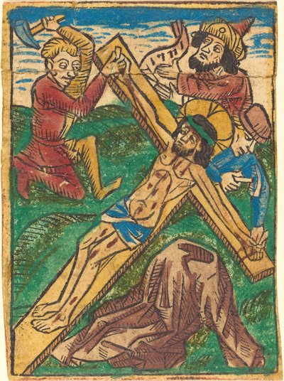 Christ Nailed to the Cross by German 15th Century