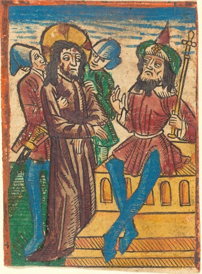 Christ before Pilate by German 15th Century