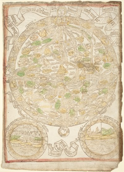 Map of the World by German 15th Century