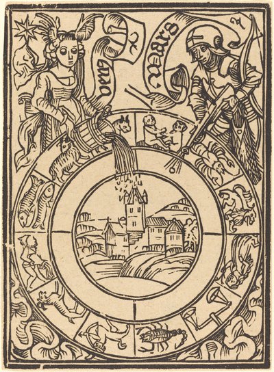 Mars and Venus by German 15th Century