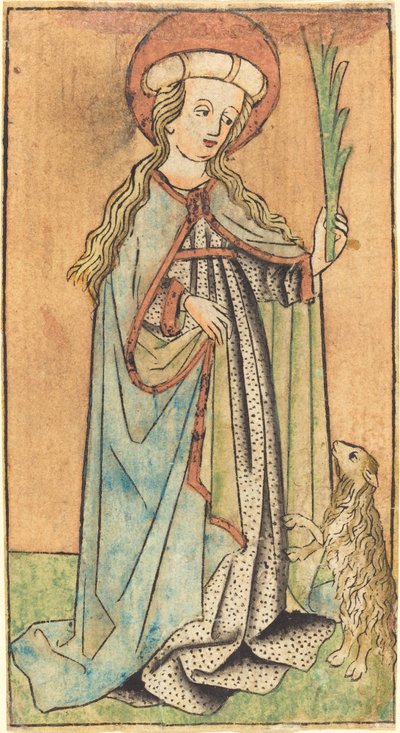 Saint Agnes by German 15th Century