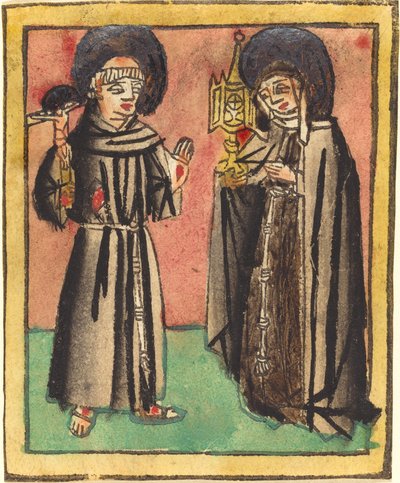 Saint Francis and Saint Clara by German 15th Century