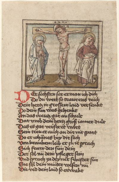 The Crucifixion by German 15th Century