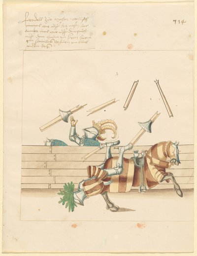 Italian Joust of Peace by German 16th Century