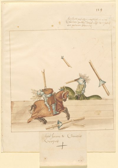 Italian Joust of Peace by German 16th Century