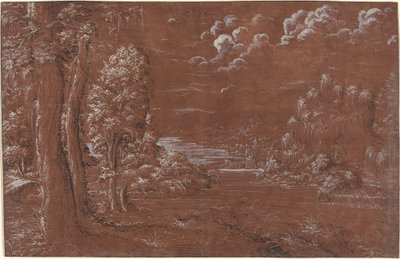 River Landscape by German 16th Century
