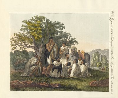 Abyssinians resting during their trip by German School