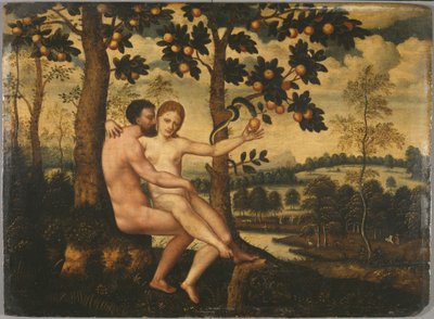 Adam and Eve by German School