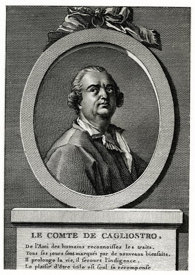Alexander Count Cagliostro by German School