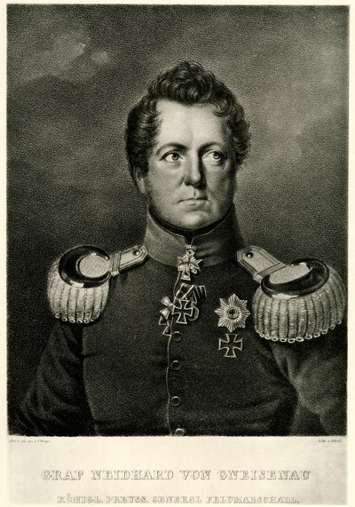 August Count Neidhard von Gneisenau by German School