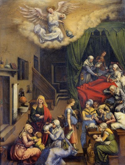 Birth of the Virgin Mary by German School