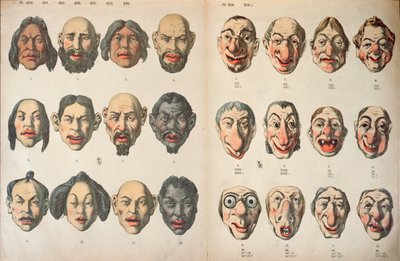 Carnival masks by German School