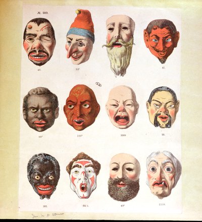 Carnival masks by German School