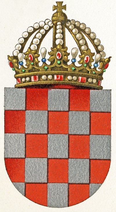 Coat of Arms of Croatia, c.1898 by German School