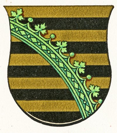 Coat of Arms of Saxony, c.1898 by German School