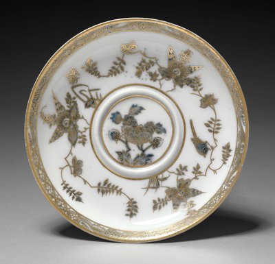 Covered Bowl and Dish by German School