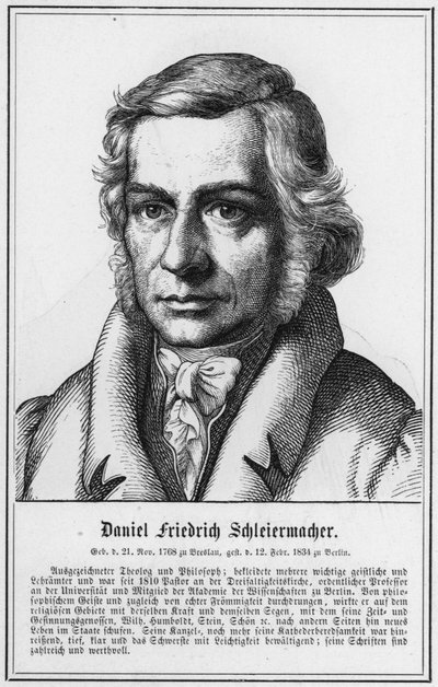 Daniel Friedrich Schleiermacher by German School