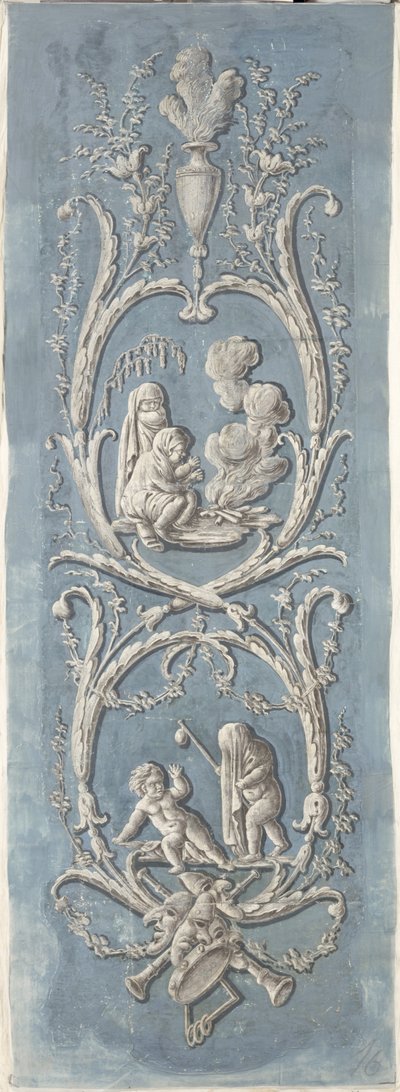 Design for wallpaper by German School
