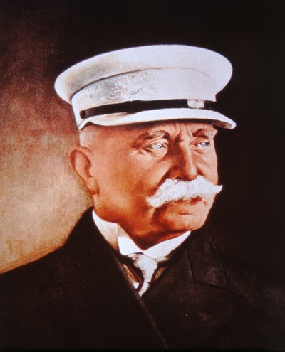 Ferdinand Count von Zeppelin by German School