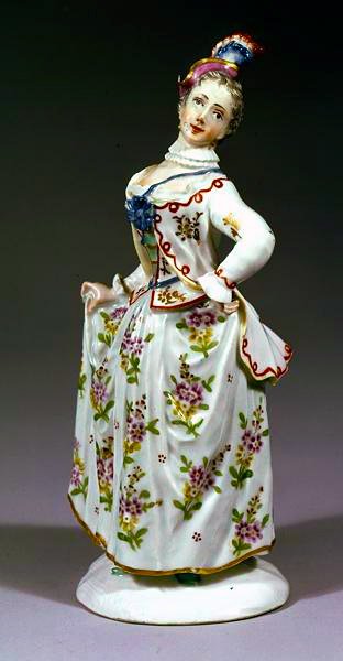 Fuerstenberg figure of a lady by German School