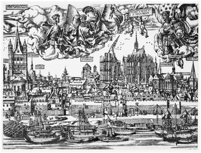 General View of Cologne, 1531 by German School