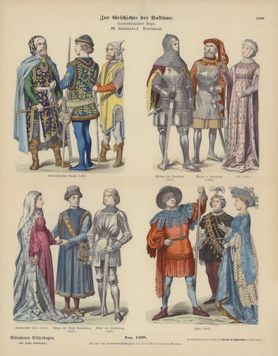 German Costumes by German School