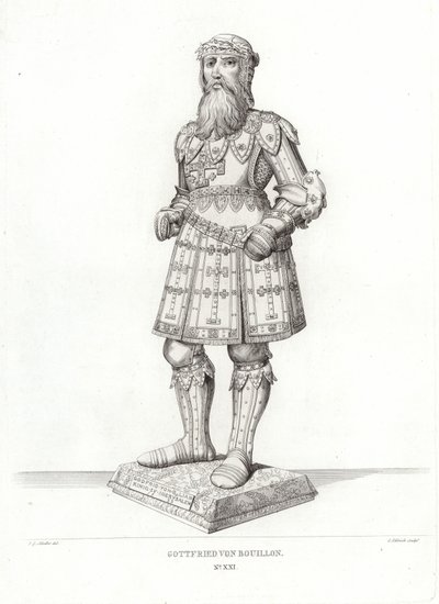 Godfrey of Bouillon by German School