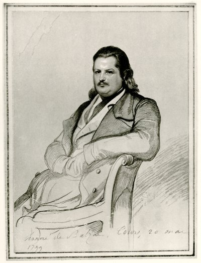 Honoré de Balzac by German School