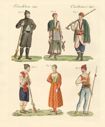 Inhabitants of Montenegro, Albania by German School