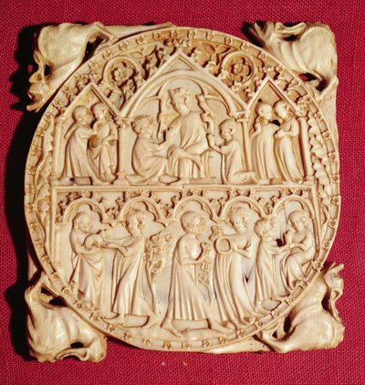 Ivory Mirror Case by German School