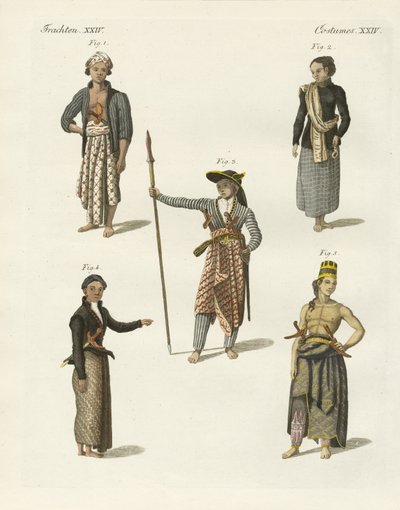 Javanese Dresses by German School