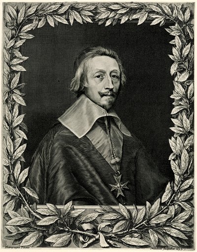 Cardinal Armand Jean Duplessis by German School
