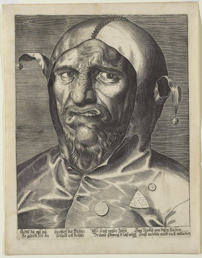 Large Head of a Jester, c.1600 by German School