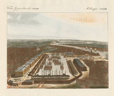 London Docks by German School